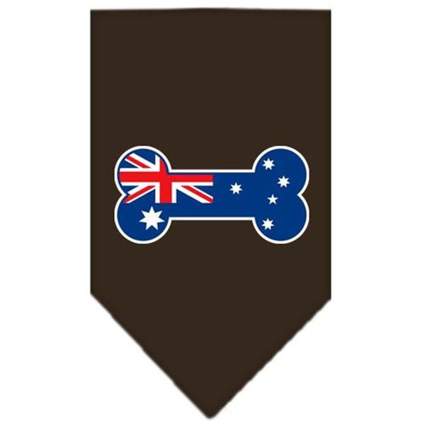 Unconditional Love Bone Flag Australian Screen Print Bandana Cocoa Large UN757631